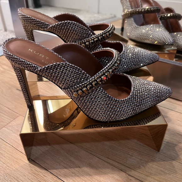 Kurt Geiger London Duke Crystal Pointed Mules - Picture 5 of 11